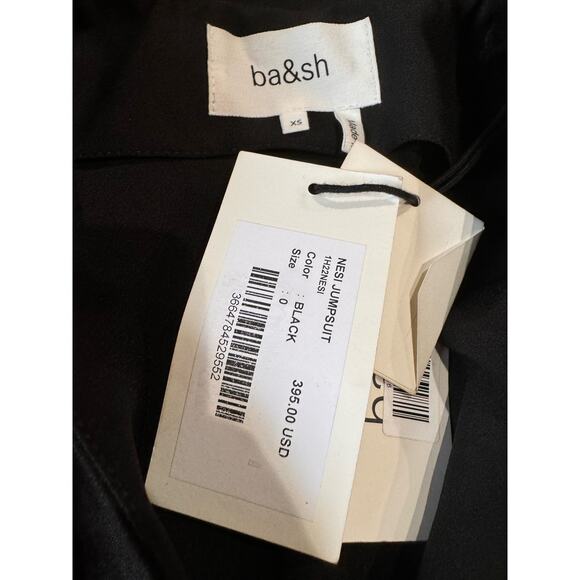 ba&sh Stylish black crepe tapered Nesi Jumpsuit size XS - Picture 14 of 14